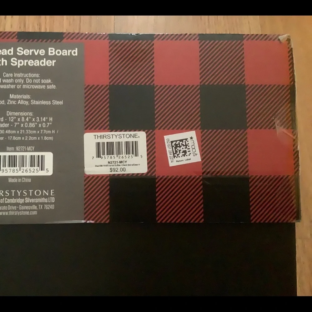 Thirstystone deer head serve board with spreader cheese appetizer cutting board